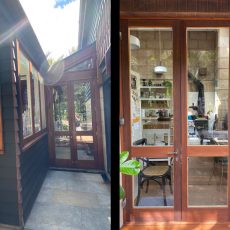 Full exterior cedar and paint restoration on Jacqui's house in Piha